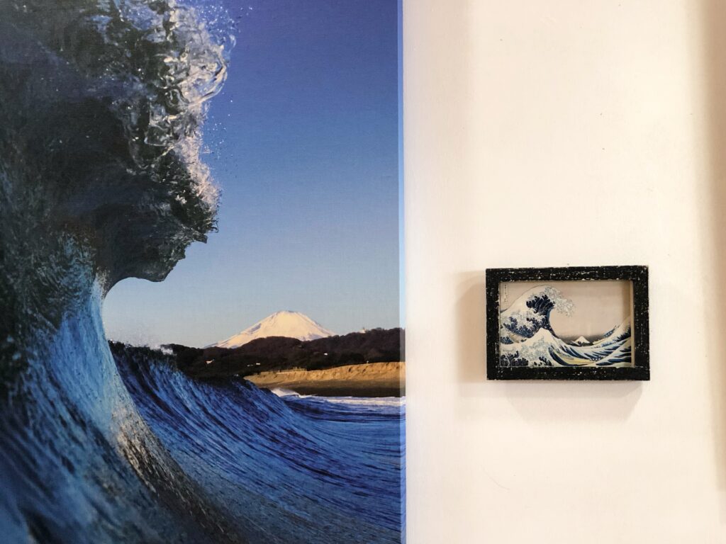 現代の神奈川沖浪裏写真 波と富士山の写真　フォトグラファーU-SKE